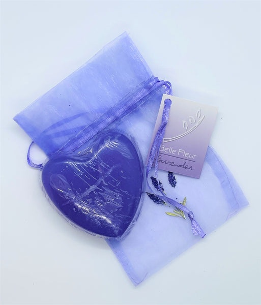 Belle Fleur- Lavender Heart Glycerine Soap